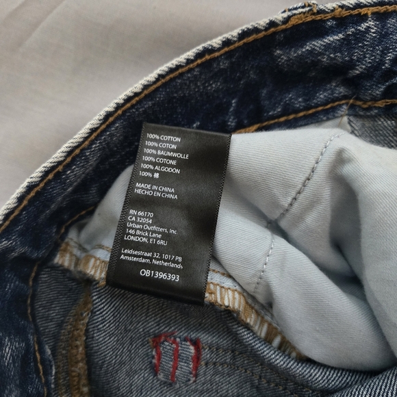 Urban Outfitters BDG Jean Womens 27 A Wide Leg Baggy Vintage Denim Wash Y2K - Picture 9 of 15